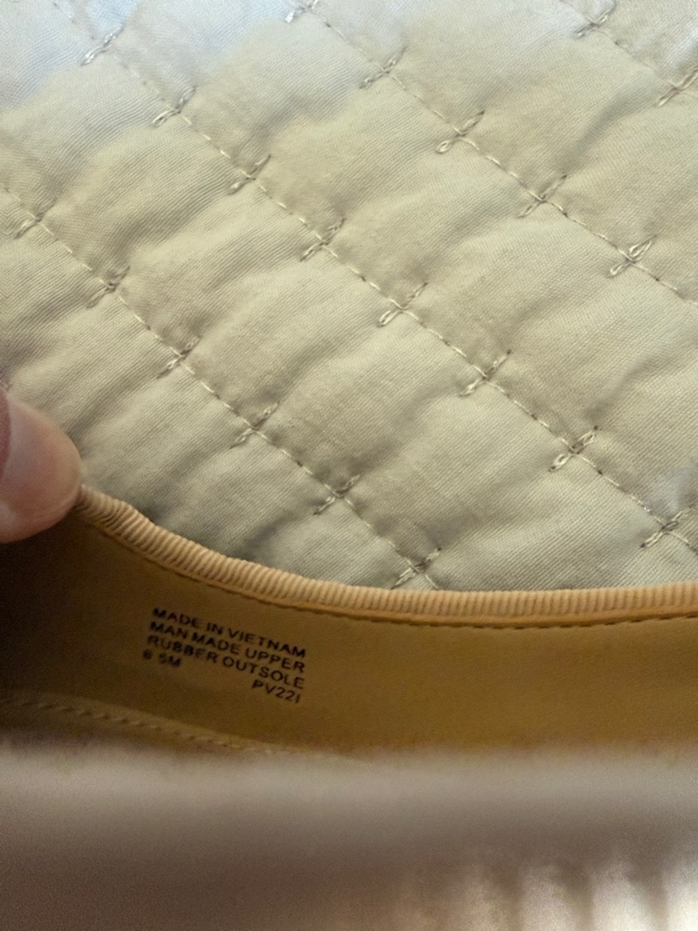 Michael Kors Beige and Gold Logo Cap-Toe Flats - Picture 7 of 7